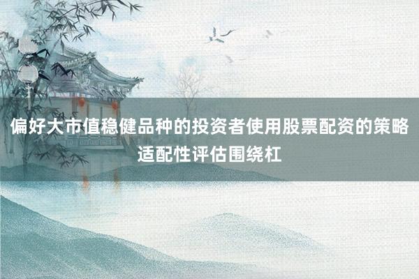 偏好大市值稳健品种的投资者使用股票配资的策略适配性评估围绕杠